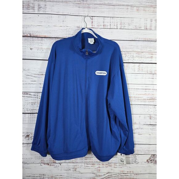 Champion Men's standard fit mesh full zip track jacket size 2XL - Picture 1 of 3